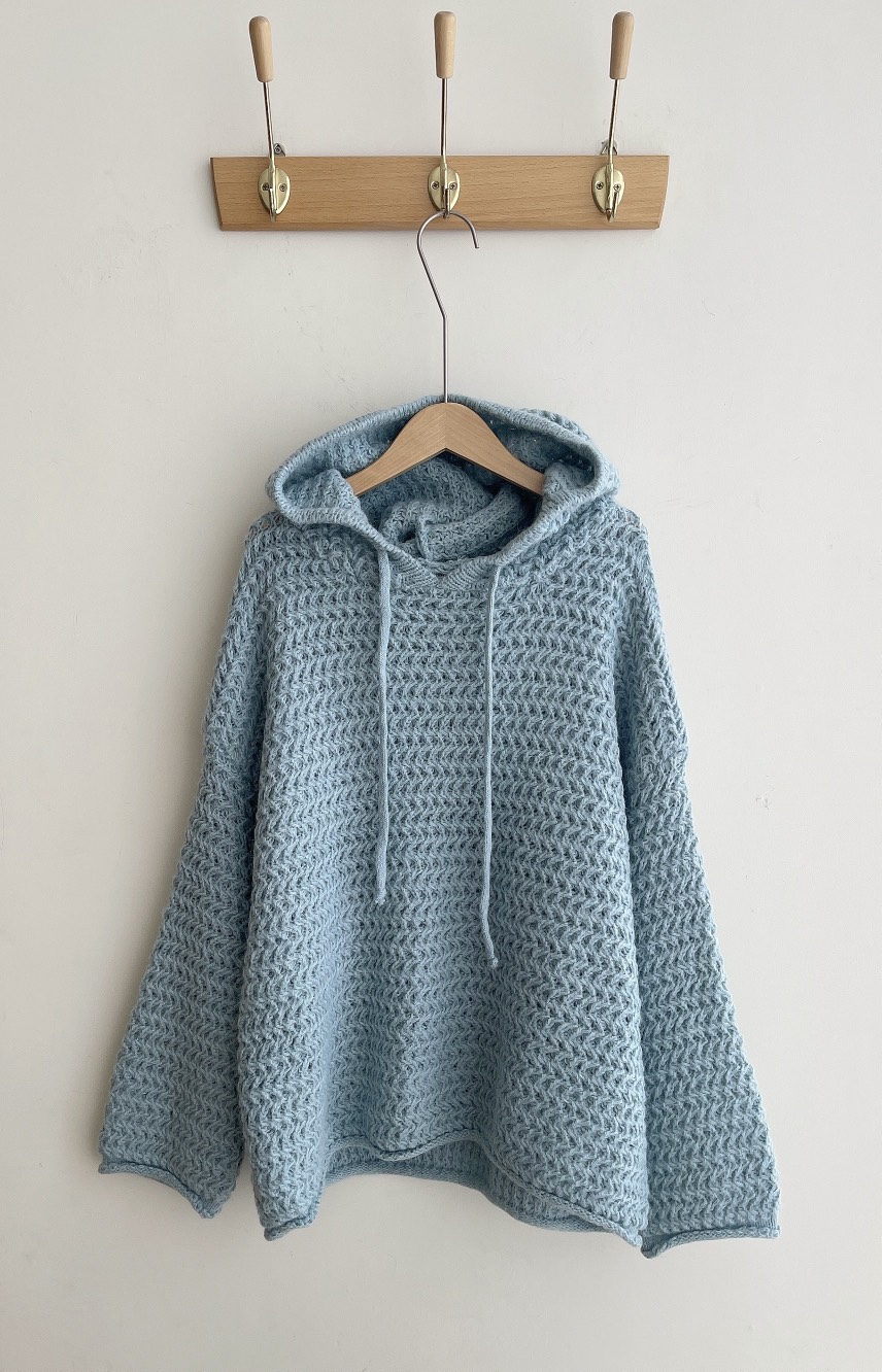 MINIQUEENS東大門㊣代購女裝新品推薦休閑職業毛衣連帽針織衫MINIQUEENS毛衣圖色2