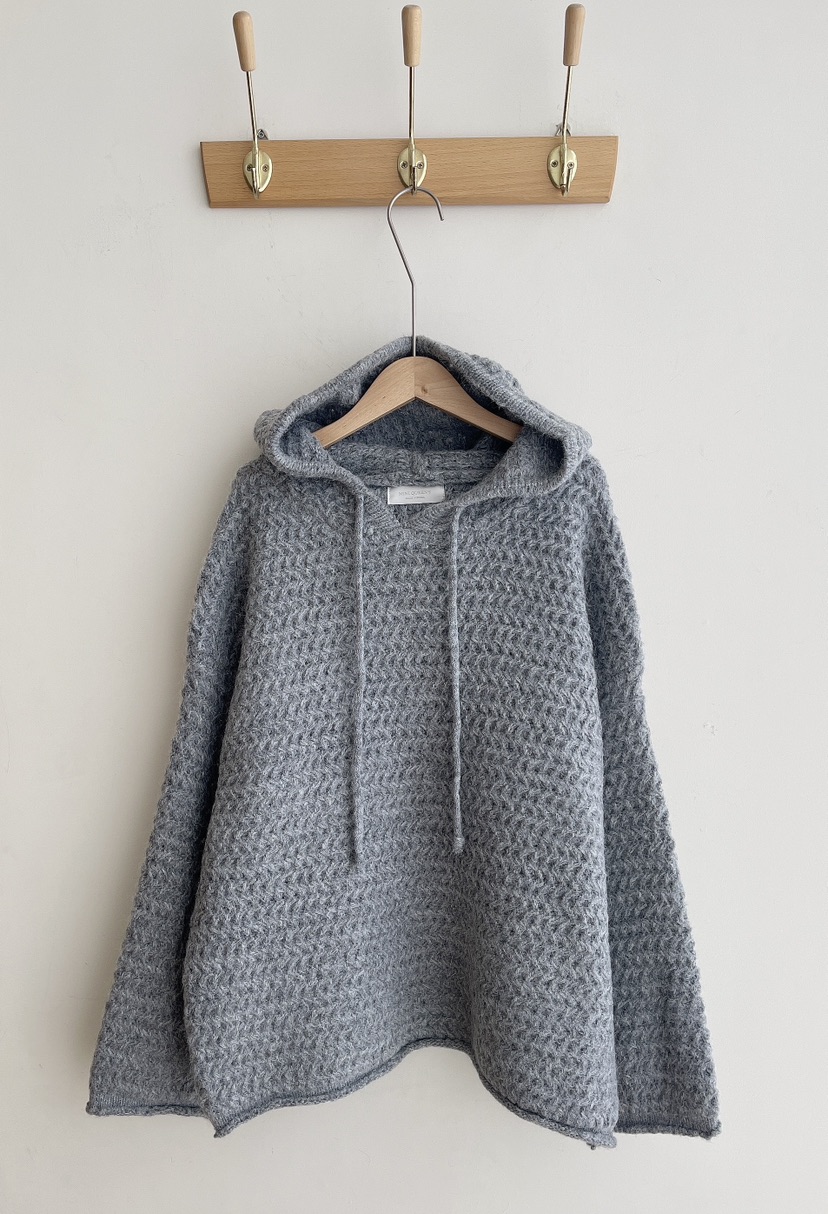 MINIQUEENS東大門㊣代購女裝新品推薦休閑職業毛衣連帽針織衫MINIQUEENS毛衣圖色3