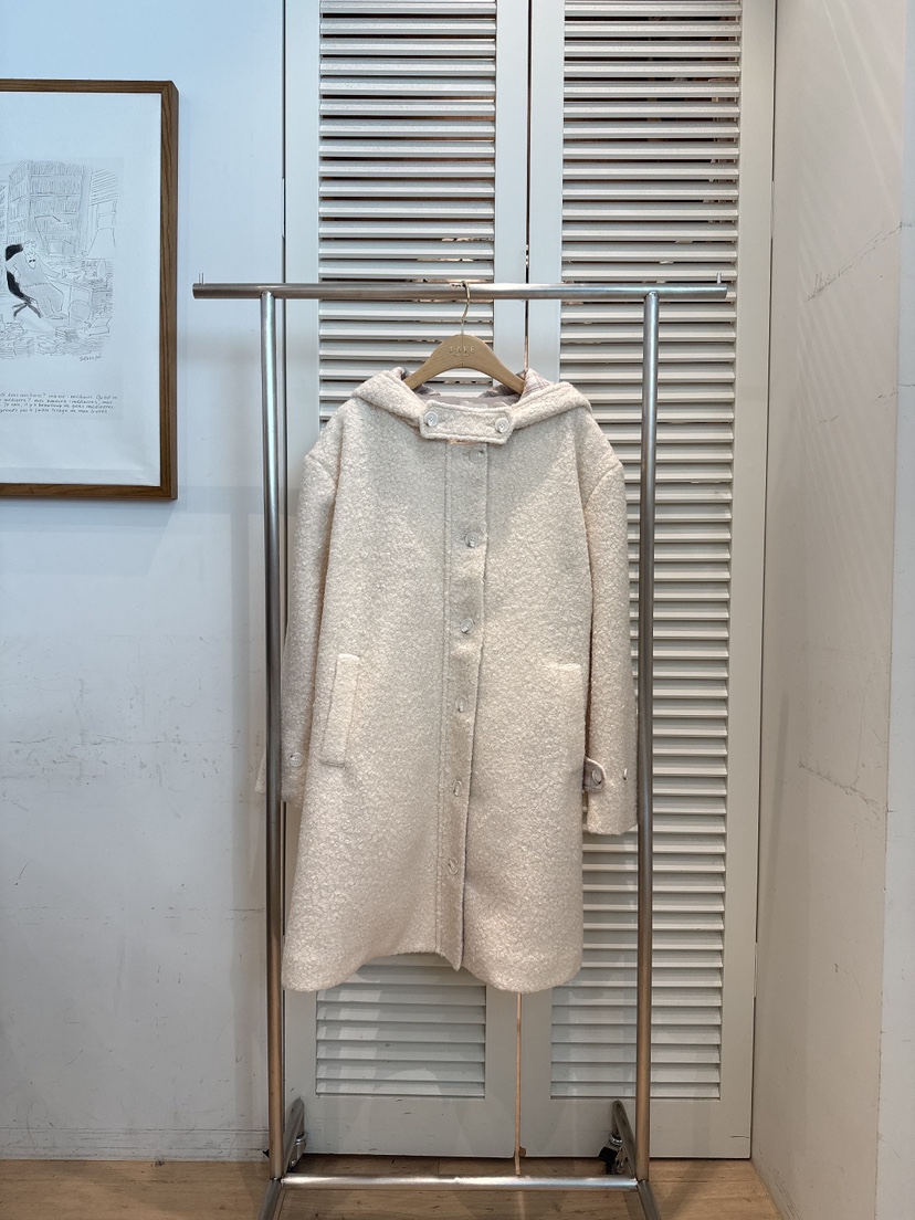 FAVE-L東大門㊣實拍女裝新品時尚休閑職業人氣中長款大衣格子FAVE-L中長款大衣圖色1