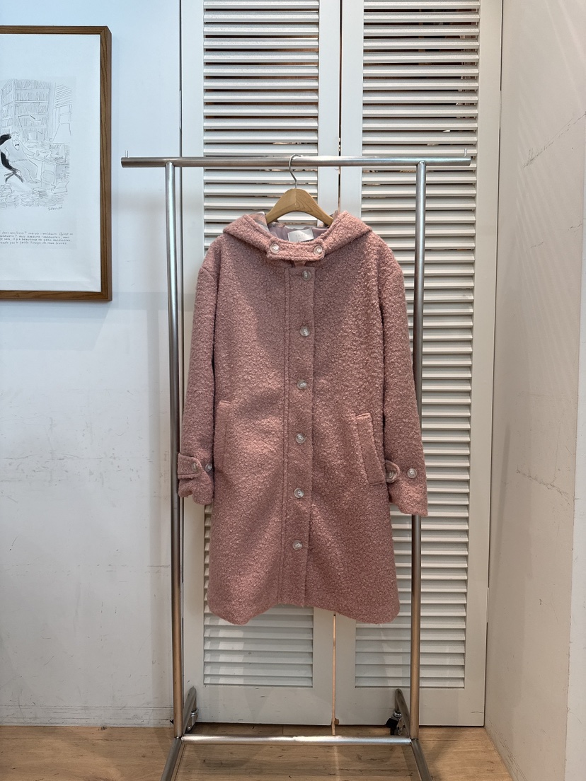 FAVE-L東大門㊣實拍女裝新品時尚休閑職業人氣中長款大衣格子FAVE-L中長款大衣圖色2