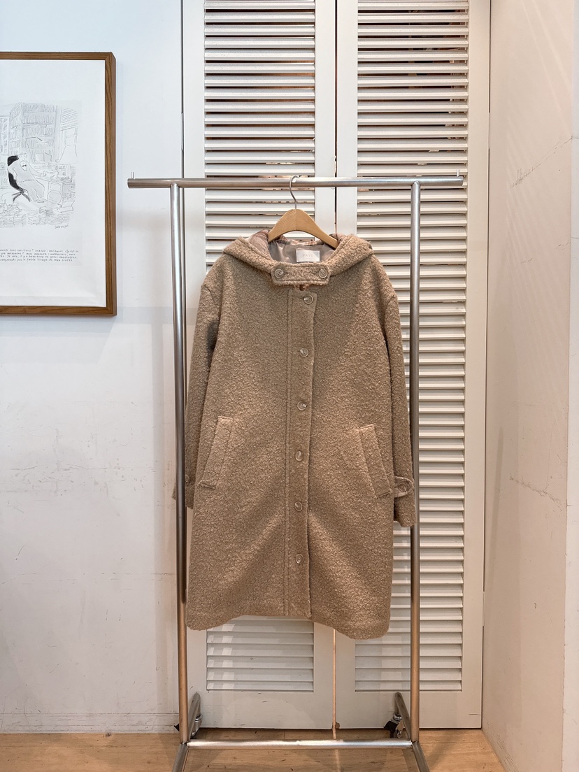 FAVE-L東大門㊣實拍女裝新品時尚休閑職業人氣中長款大衣格子FAVE-L中長款大衣圖色3