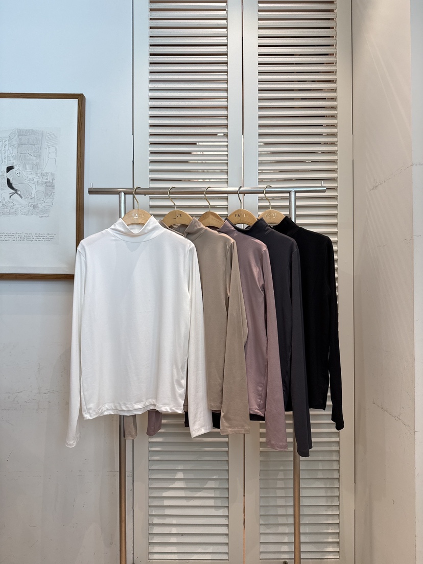 FAVE-L東大門㊣實拍女裝新品推薦25秋冬職業時尚熱賣長袖T恤FAVE-L長袖T恤