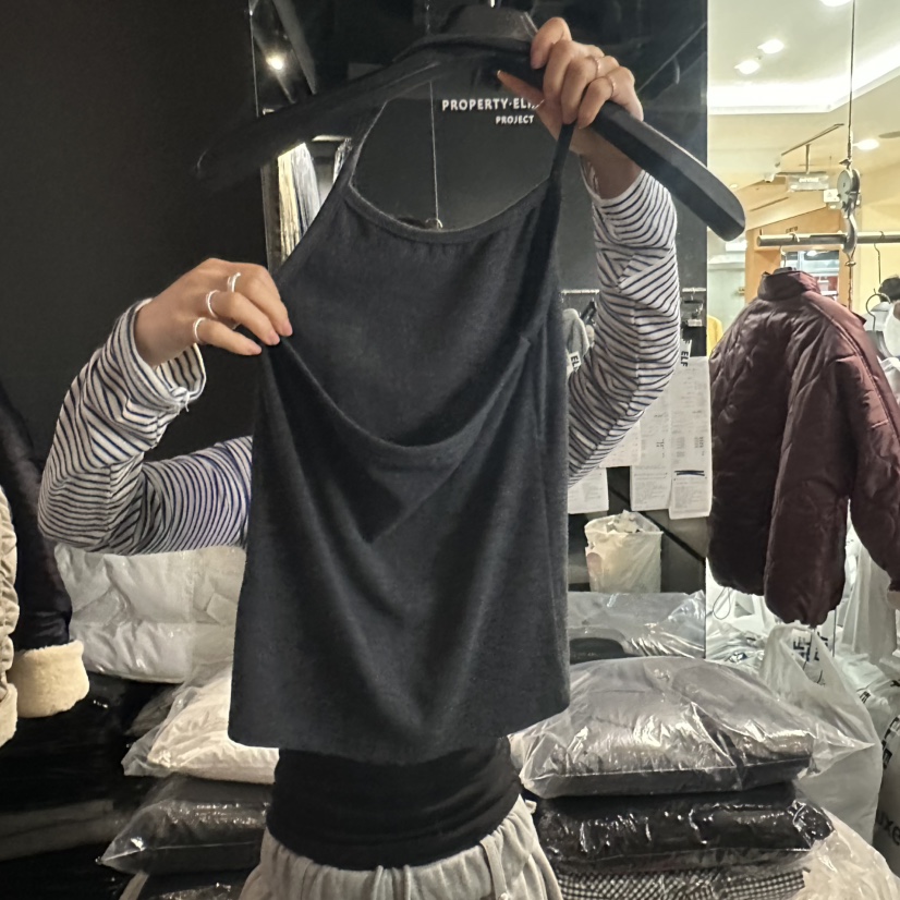 ELF-L東大門㊣直郵女裝新款休閑時尚推薦25秋冬人氣吊帶背心PROJECT ELF/ELF-L吊帶/背心