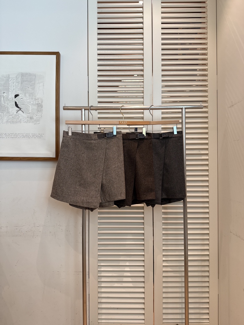 FAVE-L東大門㊣直郵女裝新品時尚25秋冬推薦休閑熱賣職業短褲FAVE-L短褲