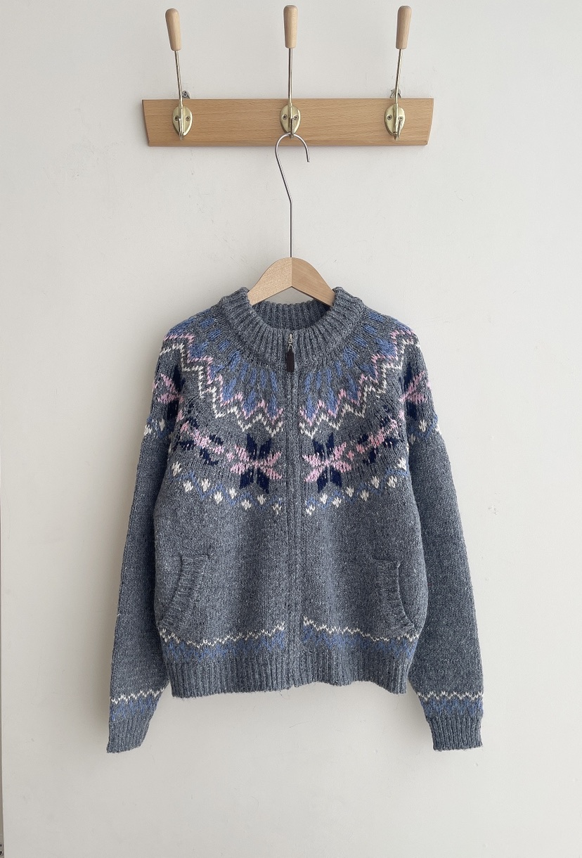 MINIQUEENS東大門㊣直郵女裝新款25秋冬人氣熱賣休閑毛衣拉鏈MINIQUEENS毛衣圖色2