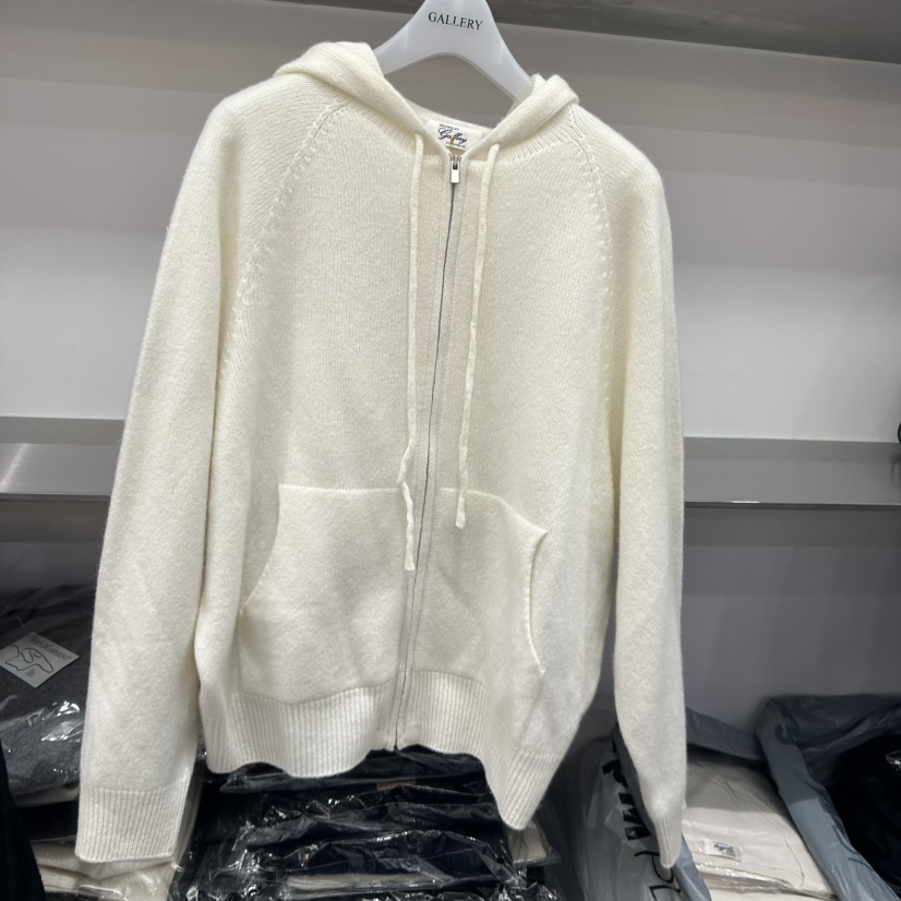GALLERY-P東大門㊣代購女士新品人氣休閑針織衫連帽拉鏈衫GALLERY-P針織衫圖色1