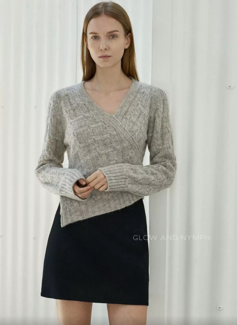 GLOW AND NYMPH東大門㊣實拍女裝新品時尚熱賣人氣職業毛衣GLOW AND NYMPH毛衣圖色1