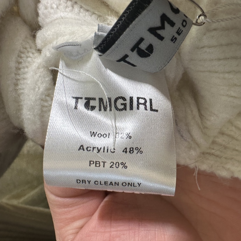 TOMGIRL韓國代購㊣女士新款職業熱賣休閑推薦人氣25秋冬毛衣條紋TOMGIRL毛衣