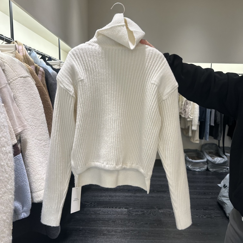 TOMGIRL韓國代購㊣女士新款職業熱賣休閑推薦人氣25秋冬毛衣條紋TOMGIRL毛衣圖色1