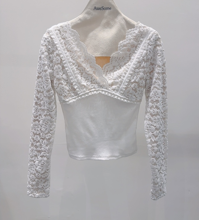 AWESOME-P東大門㊣直郵女士新款職業時尚推薦人氣襯衫蕾絲衫AWESOME-P襯衫/蕾絲衫圖色2