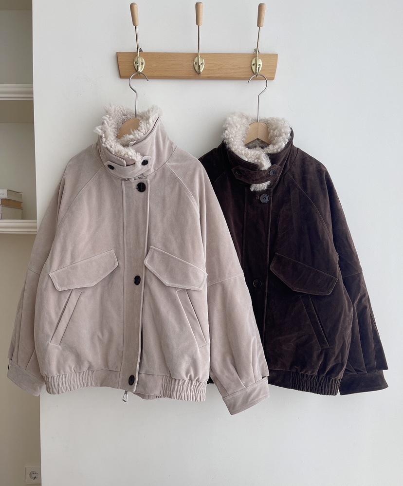 MINIQUEENS韓國代購㊣女裝新款25秋冬休閑時尚推薦夾克絨鴨MINIQUEENS夾克