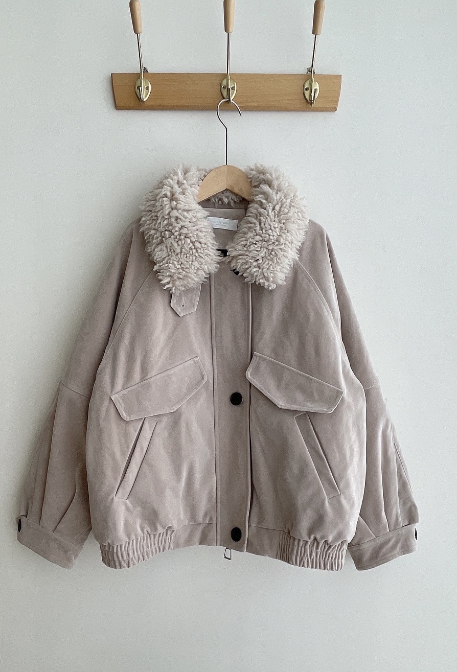 MINIQUEENS韓國代購㊣女裝新款25秋冬休閑時尚推薦夾克絨鴨MINIQUEENS夾克圖色1