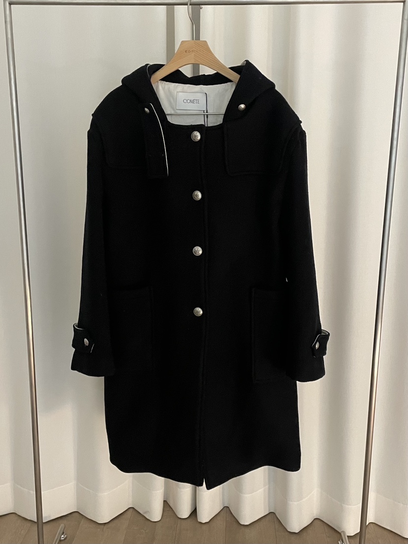 COMETE韓國直郵㊣女士新款熱賣休閑人氣推薦25秋冬中長款大衣COMETE中長款大衣圖色3