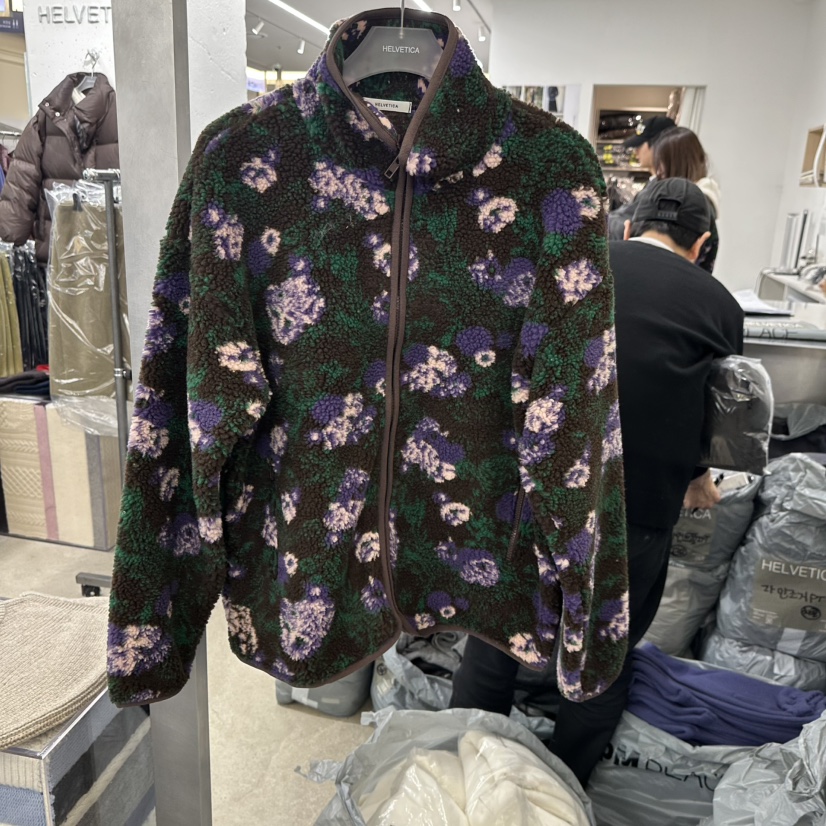 HELVETICA東大門㊣實拍女裝新款真品25秋冬人氣夾克抓絨拉鏈HELVETICA夾克圖色2