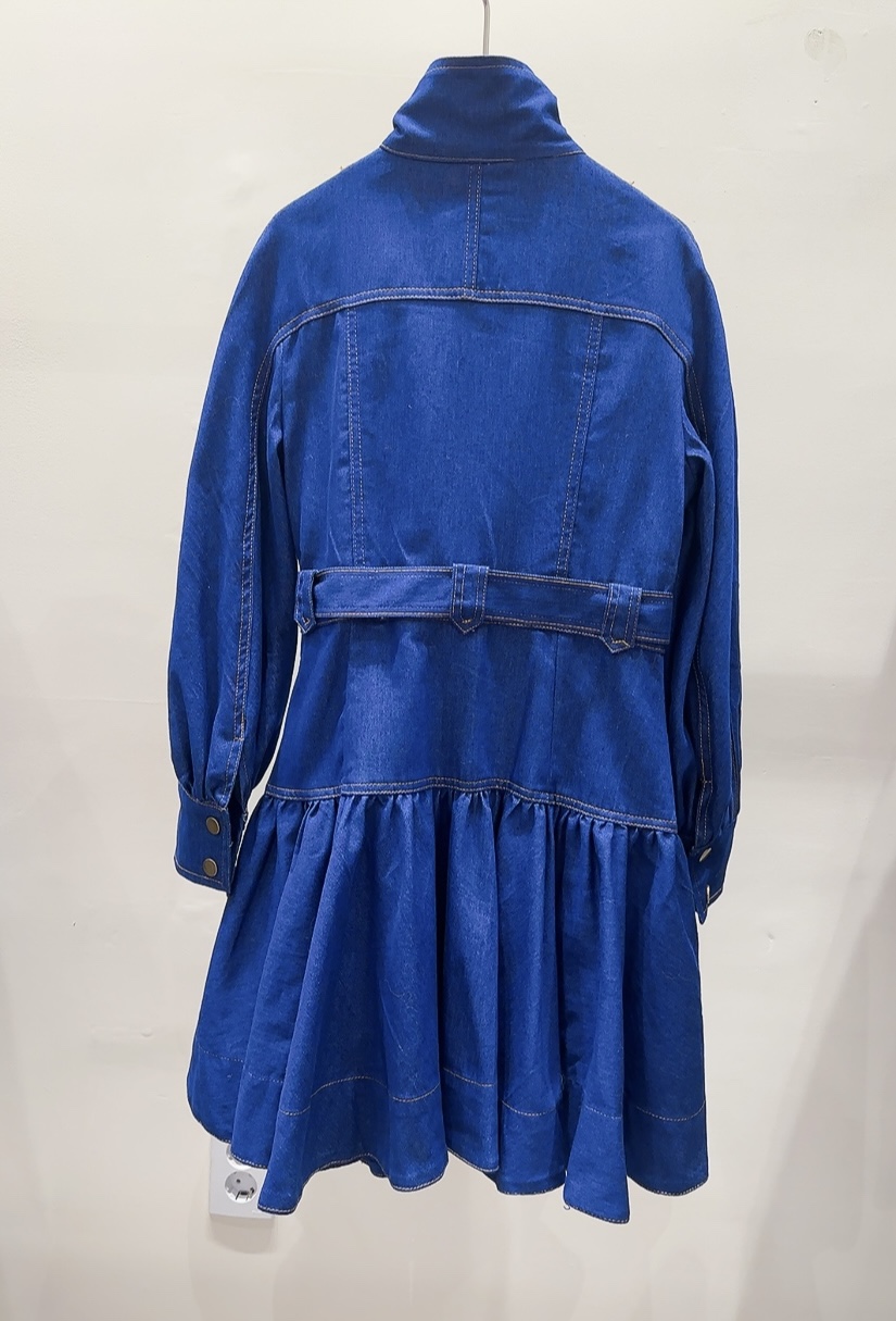 AWESOME-P東大門㊣代購女裝新款休閑推薦時尚連衣裙含腰帶AWESOME-P連衣裙