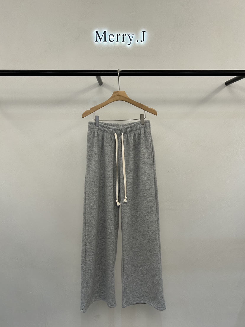 MERRY-J東大門㊣代購女裝新品推薦人氣時尚休閑褲加絨抓絨MERRY-J休閑褲圖色1