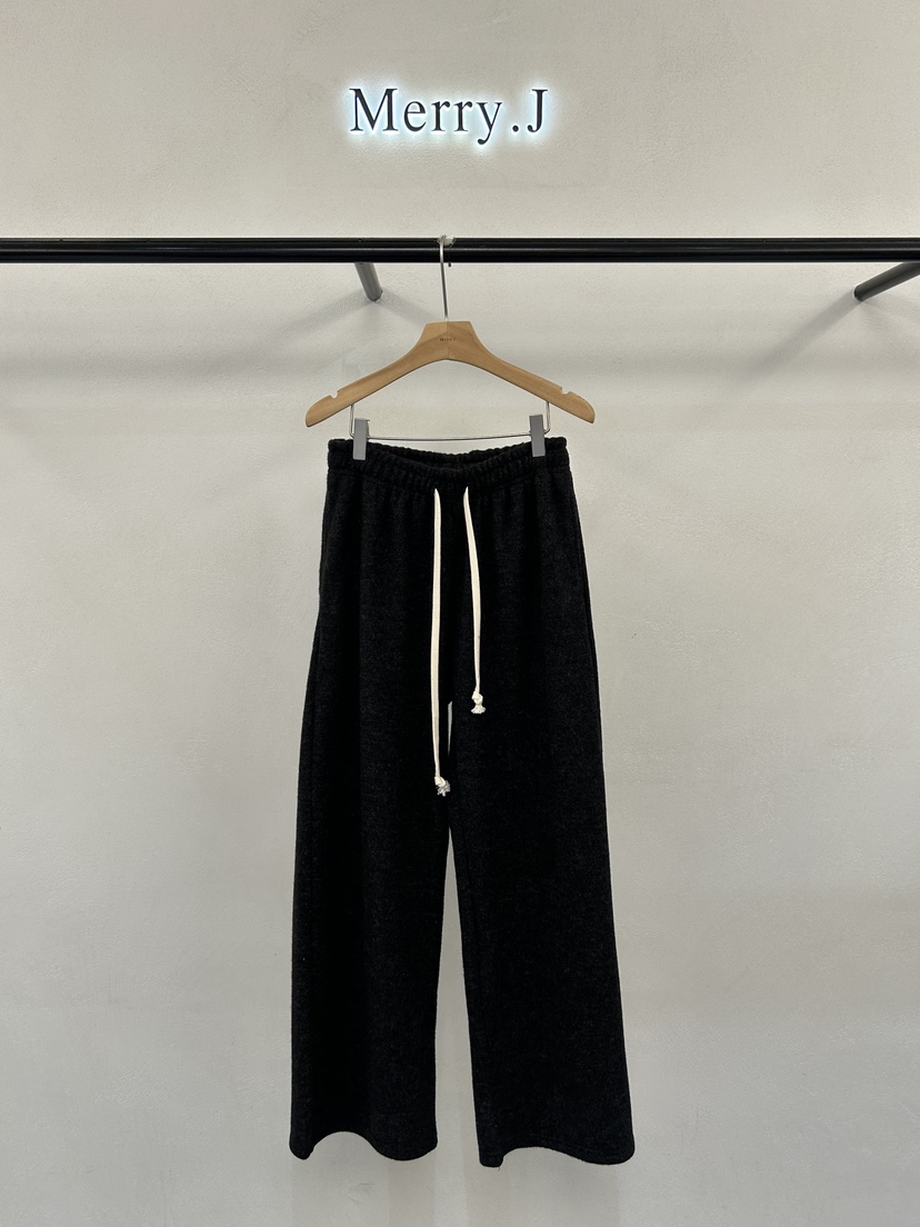 MERRY-J東大門㊣代購女裝新品推薦人氣時尚休閑褲加絨抓絨MERRY-J休閑褲圖色2
