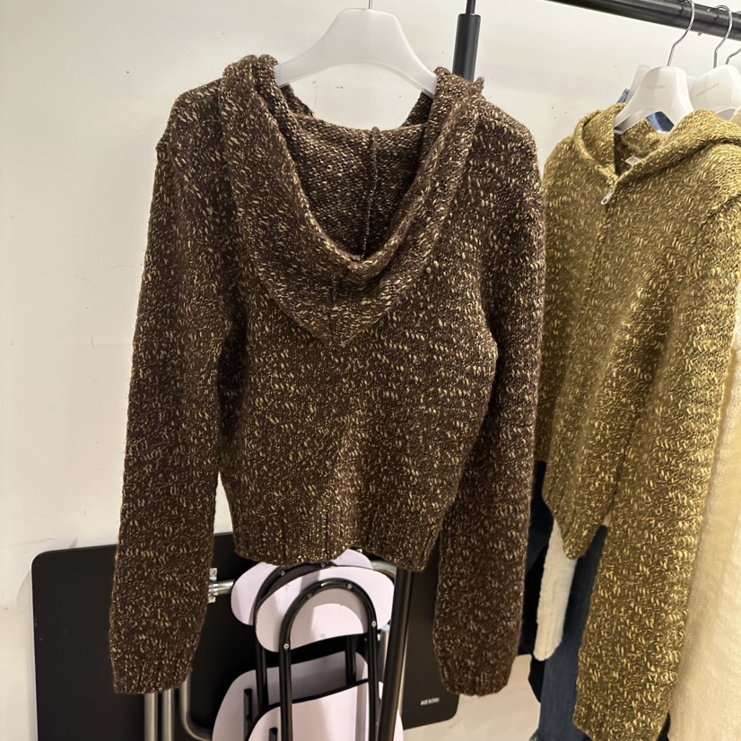 WE ARE/WELOVER東大門㊣實拍女士新品真品休閑毛衣開衫連帽SHOP_WE ARE毛衣