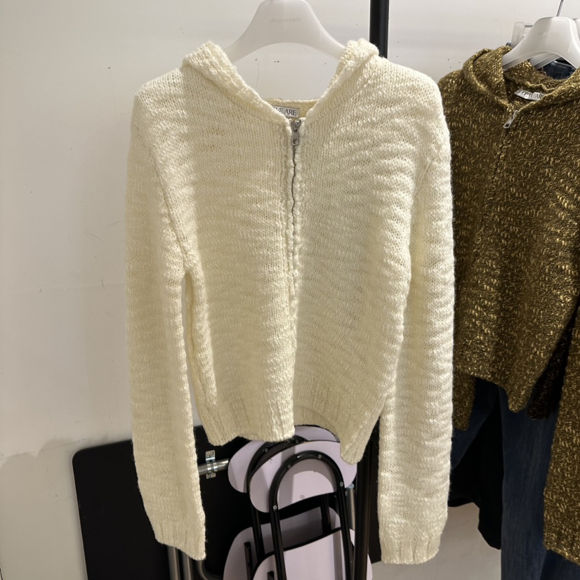 WE ARE/WELOVER東大門㊣實拍女士新品真品休閑毛衣開衫連帽SHOP_WE ARE毛衣圖色3
