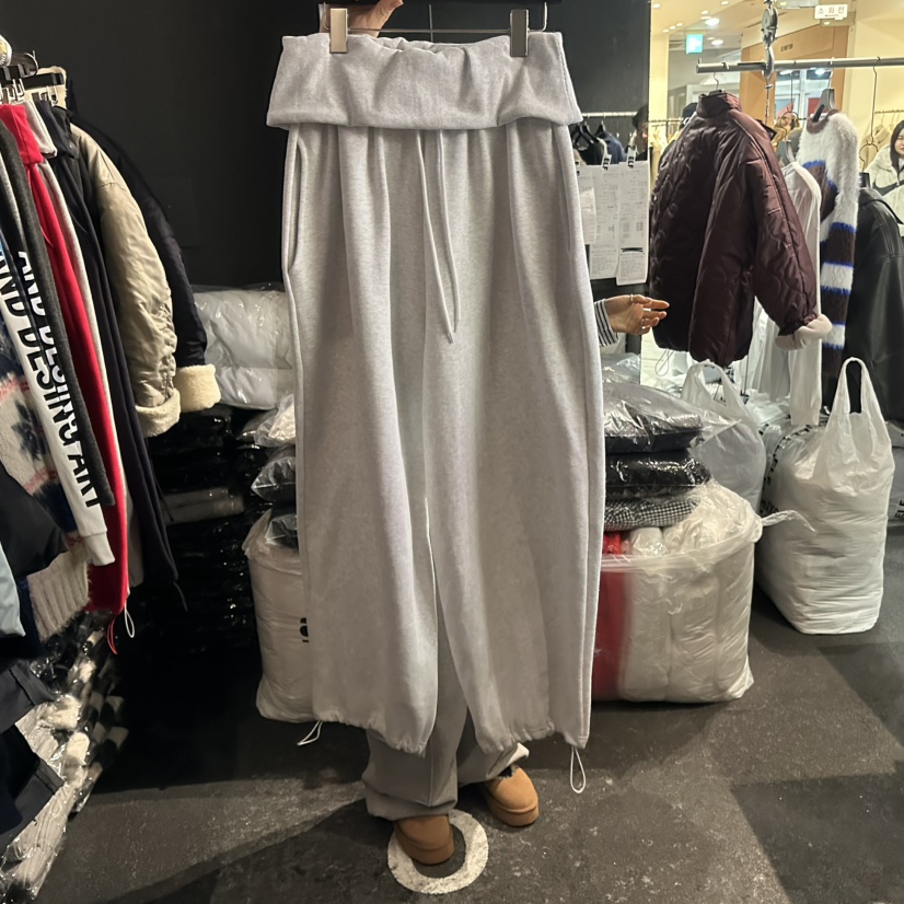 ELF-L東大門㊣直郵女裝新款真品職業熱賣推薦25秋冬休閑褲PROJECT ELF/ELF-L休閑褲圖色1白灰色