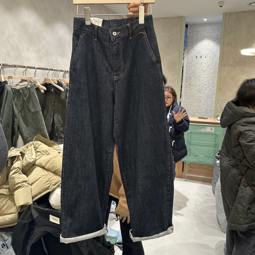 DELI JENNY東大門㊣實拍女裝新品熱賣25秋冬推薦職業牛仔褲DELI JENNY牛仔褲圖色1