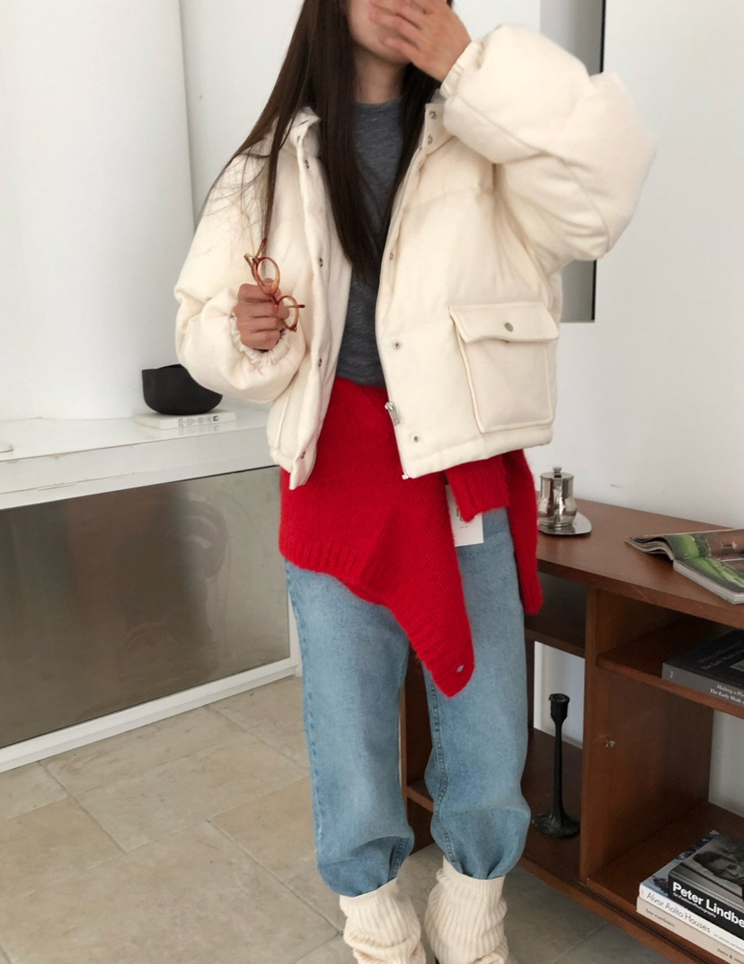 MEET ME韓國直郵㊣女士新款人氣時尚25秋冬短款羽絨服填充鴨絨MEET ME短款羽絨服