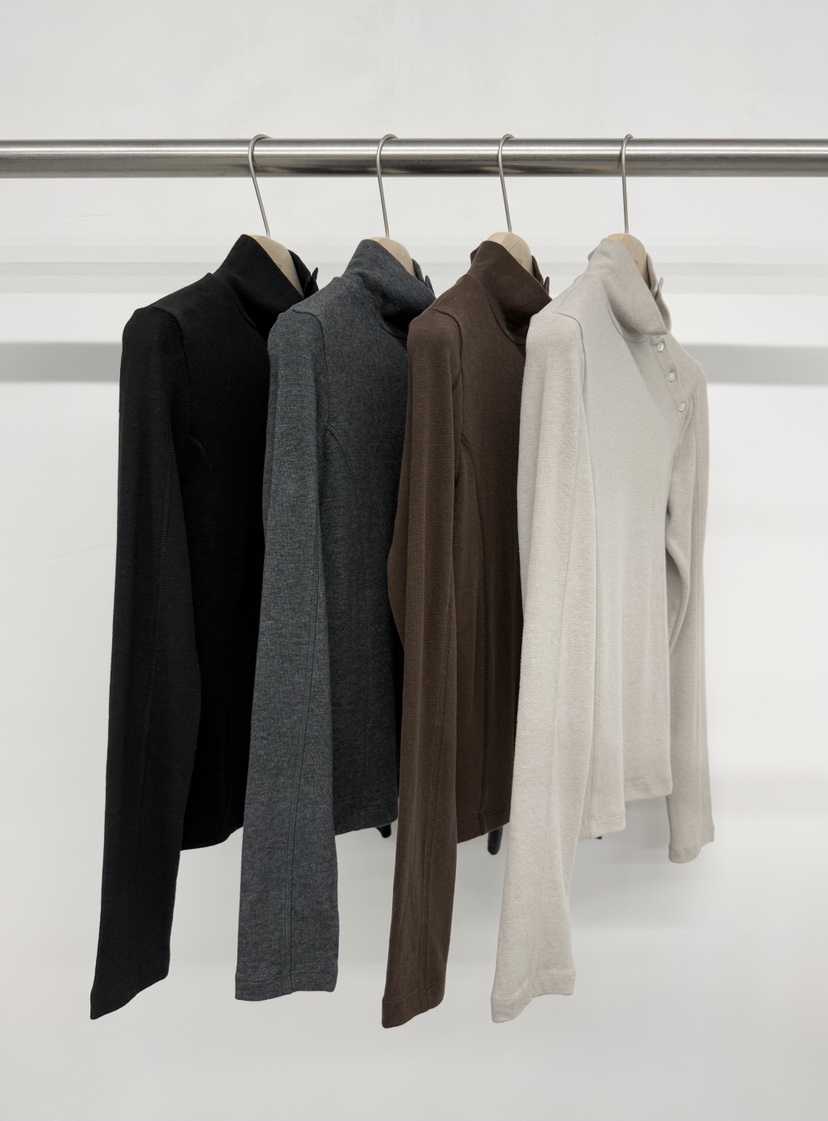 TOOGOOD韓國直郵㊣女士新款職業推薦休閑人氣熱賣長袖T恤紐扣TOOGOOD長袖T恤