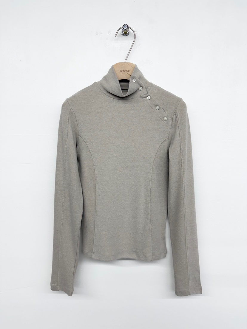 TOOGOOD韓國直郵㊣女士新款職業推薦休閑人氣熱賣長袖T恤紐扣TOOGOOD長袖T恤圖色1