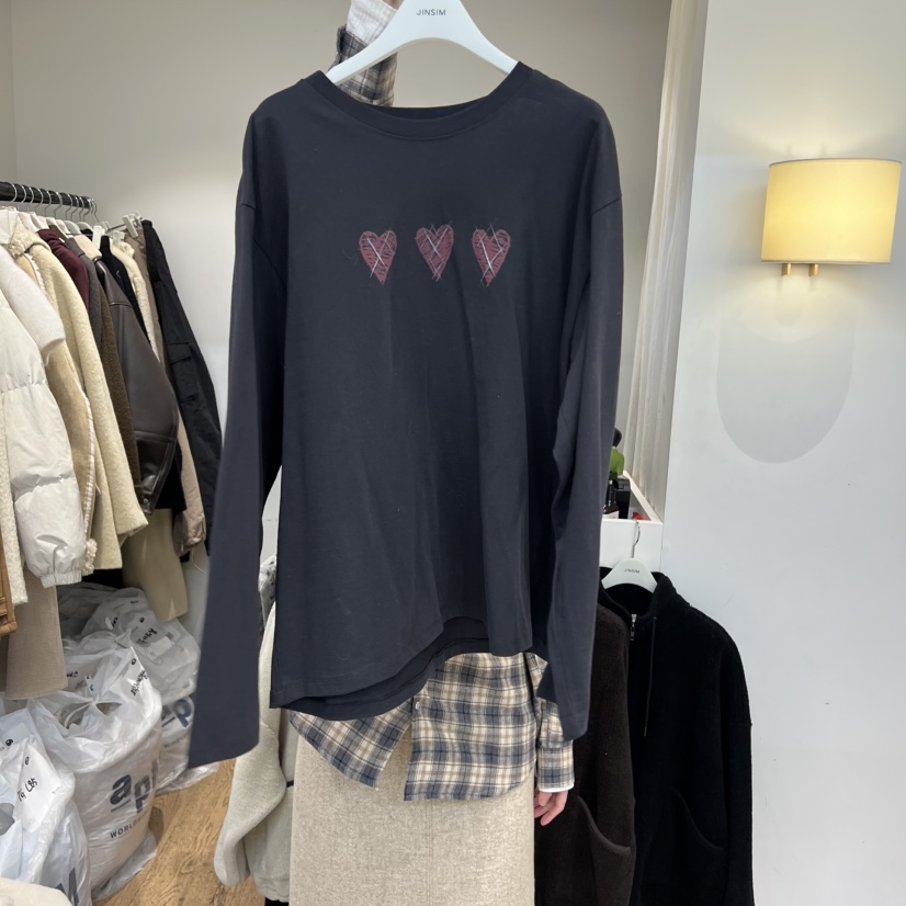 JINSIM東大門㊣代購女裝新品職業熱賣真品休閑時尚推薦長袖T恤JINSIM長袖T恤圖色2