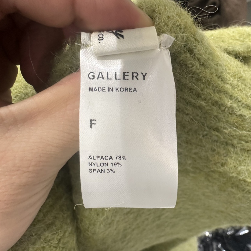 GALLERY-P韓國直郵㊣女士新款真品25秋冬針織衫羊駝毛高領GALLERY-P針織衫