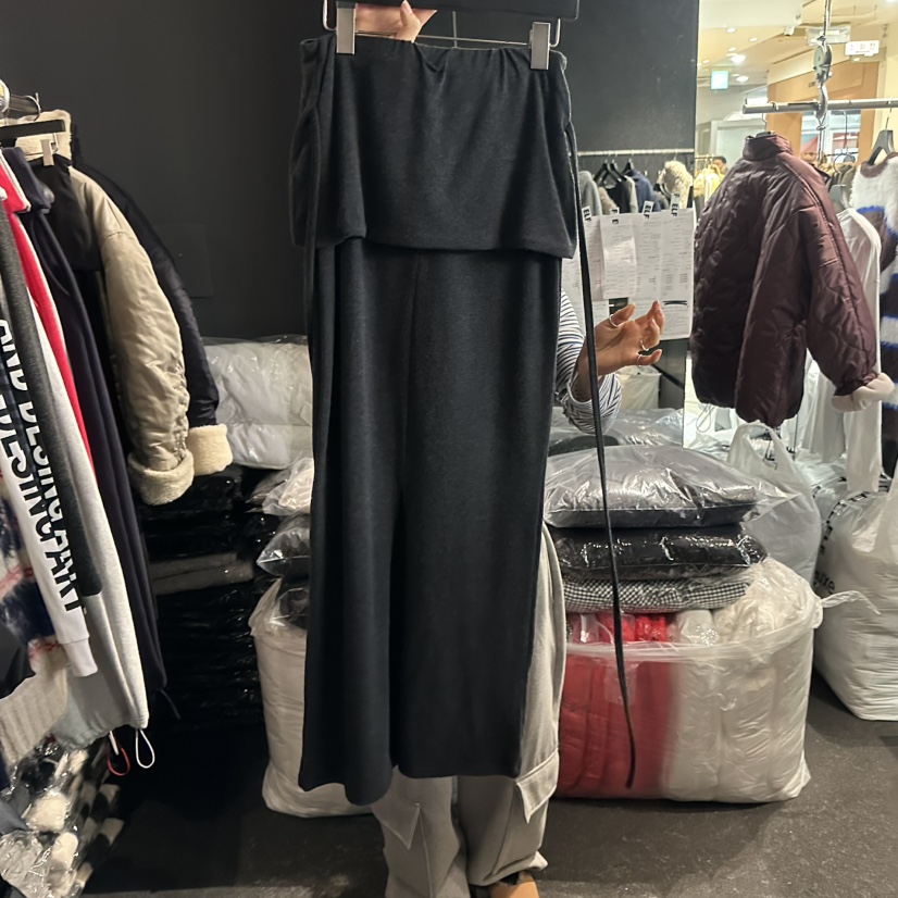 ELF-L韓國代購㊣女裝新品真品推薦25秋冬時尚休閑熱賣長裙PROJECT ELF/ELF-L長裙