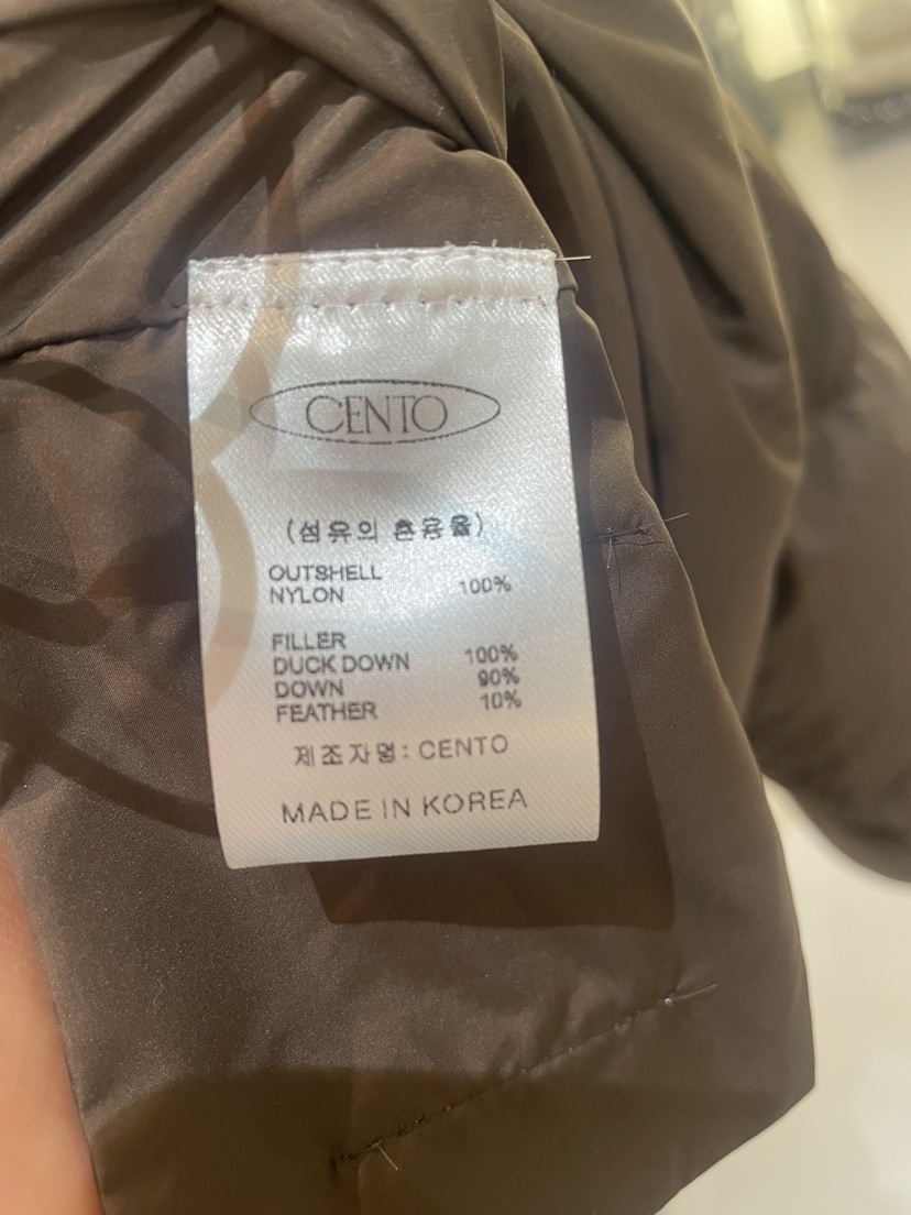 CENTO東大門㊣直郵女士新款推薦休閑職業短款羽絨服口袋鴨絨CENTO短款羽絨服