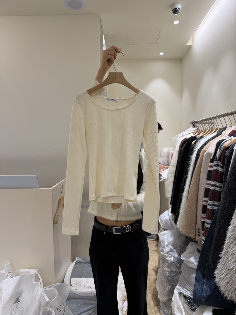 FLOWER-L東大門㊣代購女裝新品休閑真品時尚推薦人氣長袖T恤FLOWER-L長袖T恤圖色1