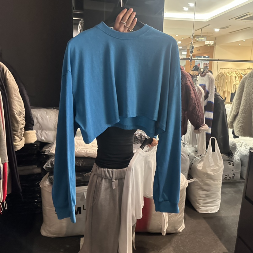 ELF-L東大門㊣實拍女裝新品休閑人氣真品時尚推薦熱賣長袖T恤PROJECT ELF/ELF-L長袖T恤圖色2