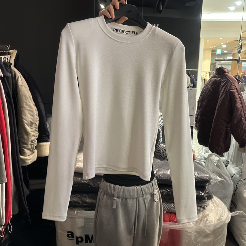 ELF-L韓國直郵㊣女裝新品推薦熱賣人氣時尚休閑職業長袖T恤PROJECT ELF/ELF-L長袖T恤圖色1