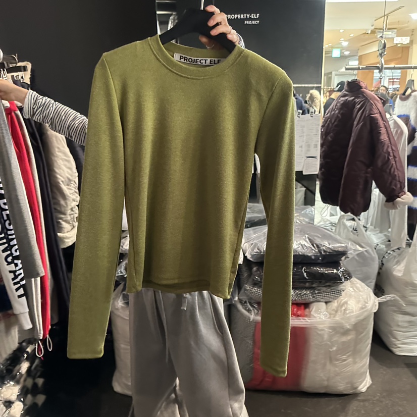 ELF-L韓國直郵㊣女裝新品推薦熱賣人氣時尚休閑職業長袖T恤PROJECT ELF/ELF-L長袖T恤圖色2