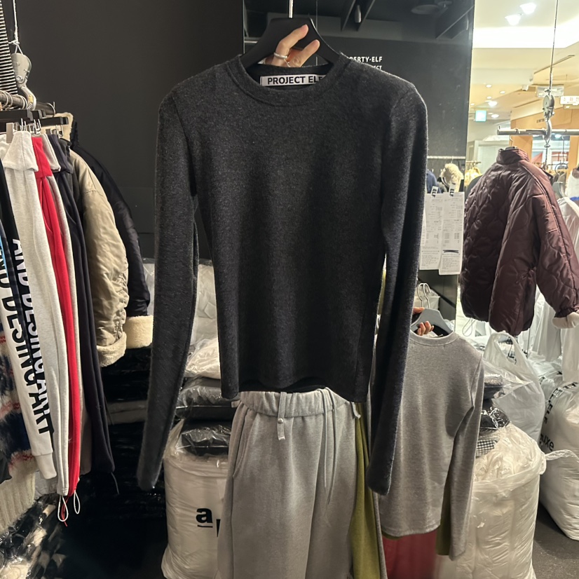 ELF-L韓國直郵㊣女裝新品推薦熱賣人氣時尚休閑職業長袖T恤PROJECT ELF/ELF-L長袖T恤圖色4