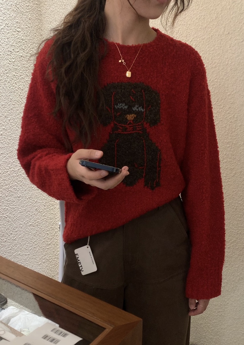 EMPTY東大門㊣直郵女裝新款熱賣職業人氣真品25秋冬休閑毛衣EMPTY毛衣圖色2