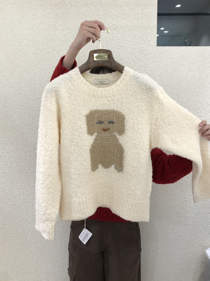 EMPTY東大門㊣直郵女裝新款熱賣職業人氣真品25秋冬休閑毛衣EMPTY毛衣圖色4