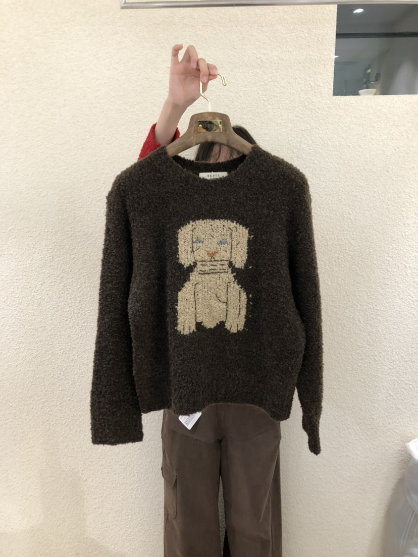 EMPTY東大門㊣直郵女裝新款熱賣職業人氣真品25秋冬休閑毛衣EMPTY毛衣圖色5