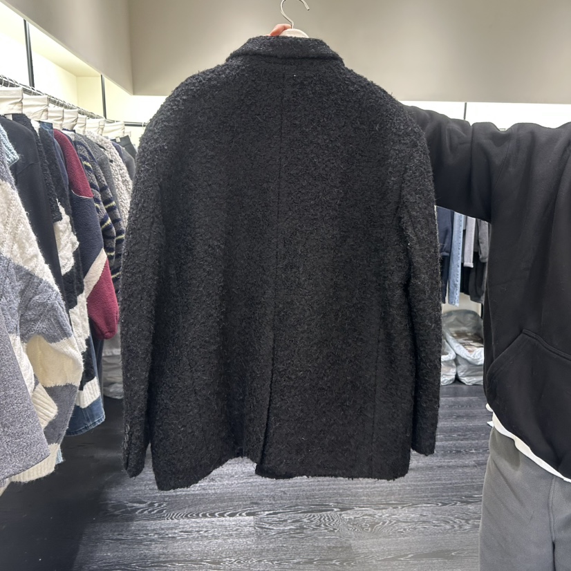 TOMGIRL東大門㊣代購女裝新款職業25秋冬短款大衣毛圈羊毛絨TOMGIRL短款大衣