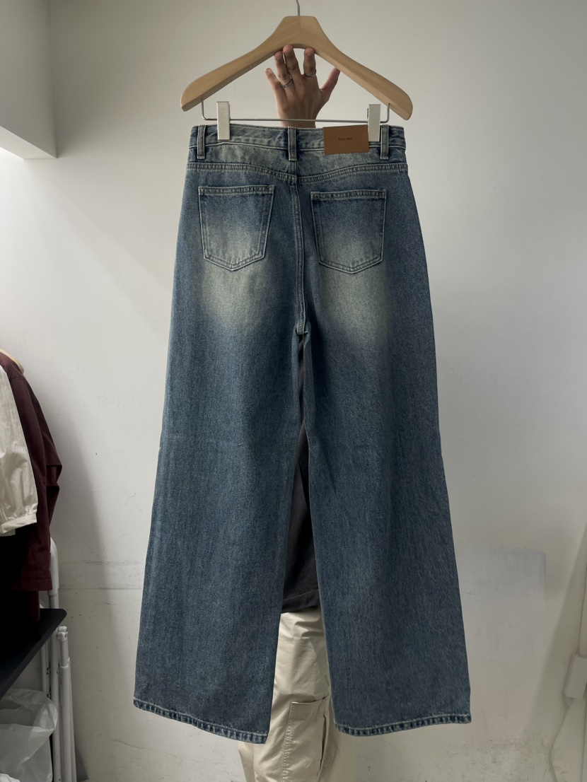 OBSESS東大門㊣代購女裝新款熱賣時尚推薦人氣真品25秋冬牛仔褲OBSESS/EARLY BIRD牛仔褲