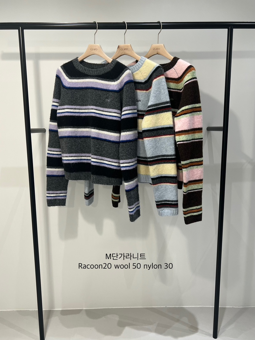 CLAFO東大門㊣直郵女士新款熱賣人氣休閑推薦25秋冬針織衫單排扣CLAFO針織衫