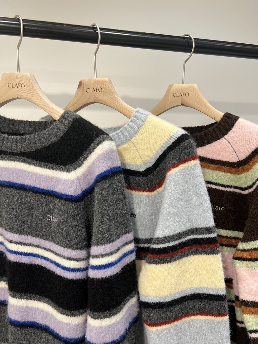 CLAFO東大門㊣直郵女士新款熱賣人氣休閑推薦25秋冬針織衫單排扣CLAFO針織衫