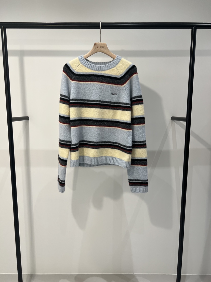 CLAFO東大門㊣直郵女士新款熱賣人氣休閑推薦25秋冬針織衫單排扣CLAFO針織衫圖色3