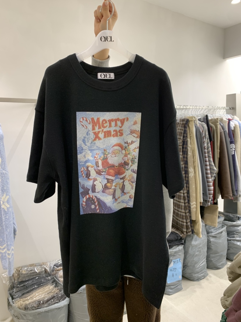 EYEL東大門㊣代購女裝新款真品推薦時尚休閑熱賣人氣25秋冬T恤EYELT恤圖色2