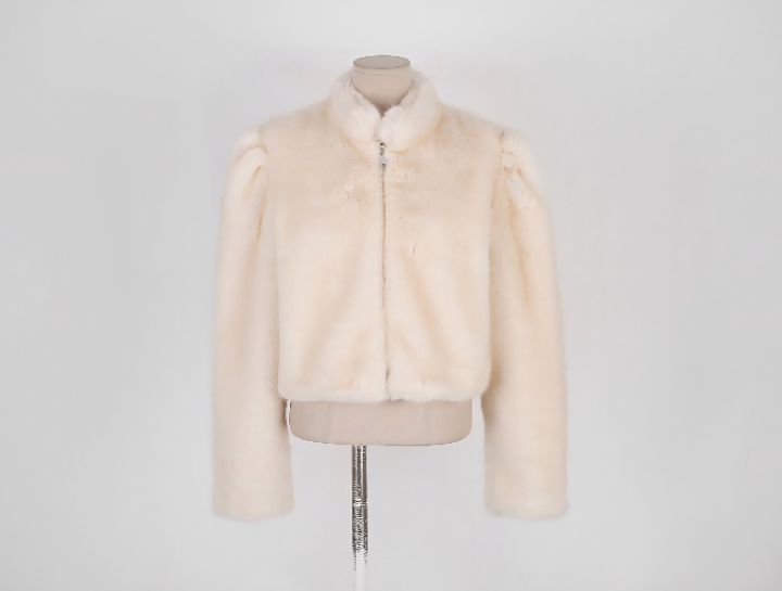 FEMME東大門㊣實拍女裝新款職業真品25秋冬休閑短款大衣皮草FEMME短款大衣圖色2