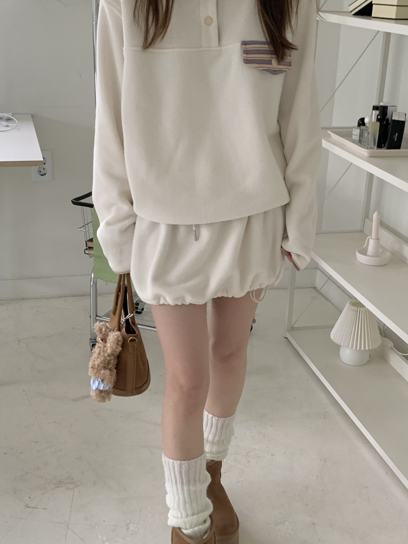 BEFORE SUNRISE韓國直郵㊣女裝新款人氣推薦時尚休閑短裙絨BEFORE SUNRISE短裙