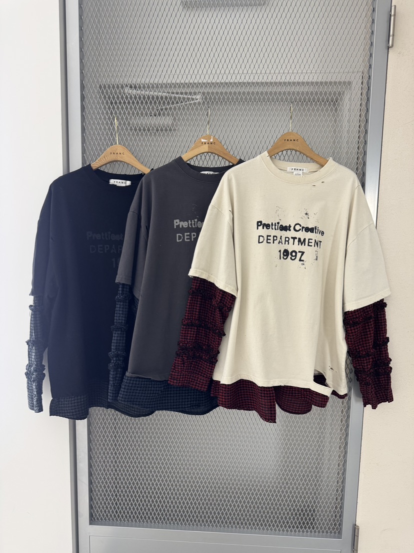 FRANC—L韓國直郵㊣女裝新品真品人氣推薦時尚25秋冬長袖T恤FRANC長袖T恤