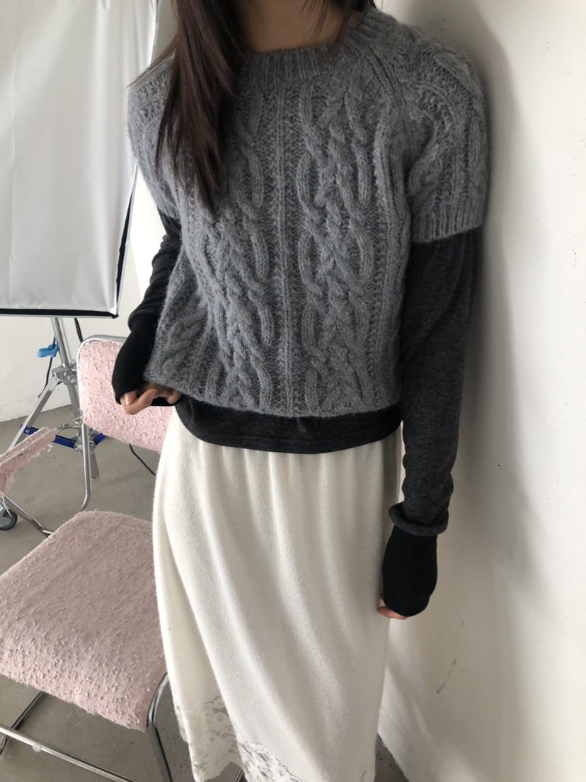 FLASH韓國直郵㊣女裝新款熱賣人氣時尚真品休閑針織衫不含內搭FLASH針織衫